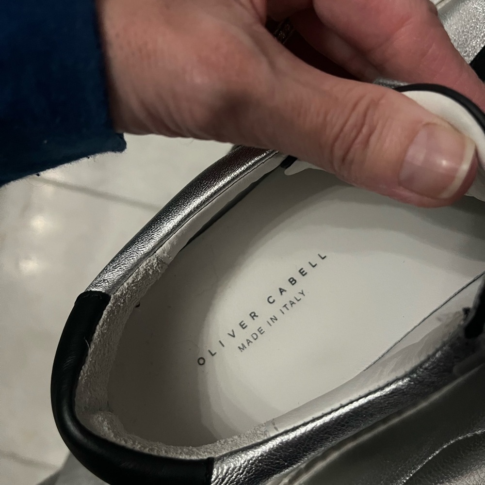 Oliver Cabell Low 1 IVY Black and Silver Sneaker EU 40 - Picture 9 of 9